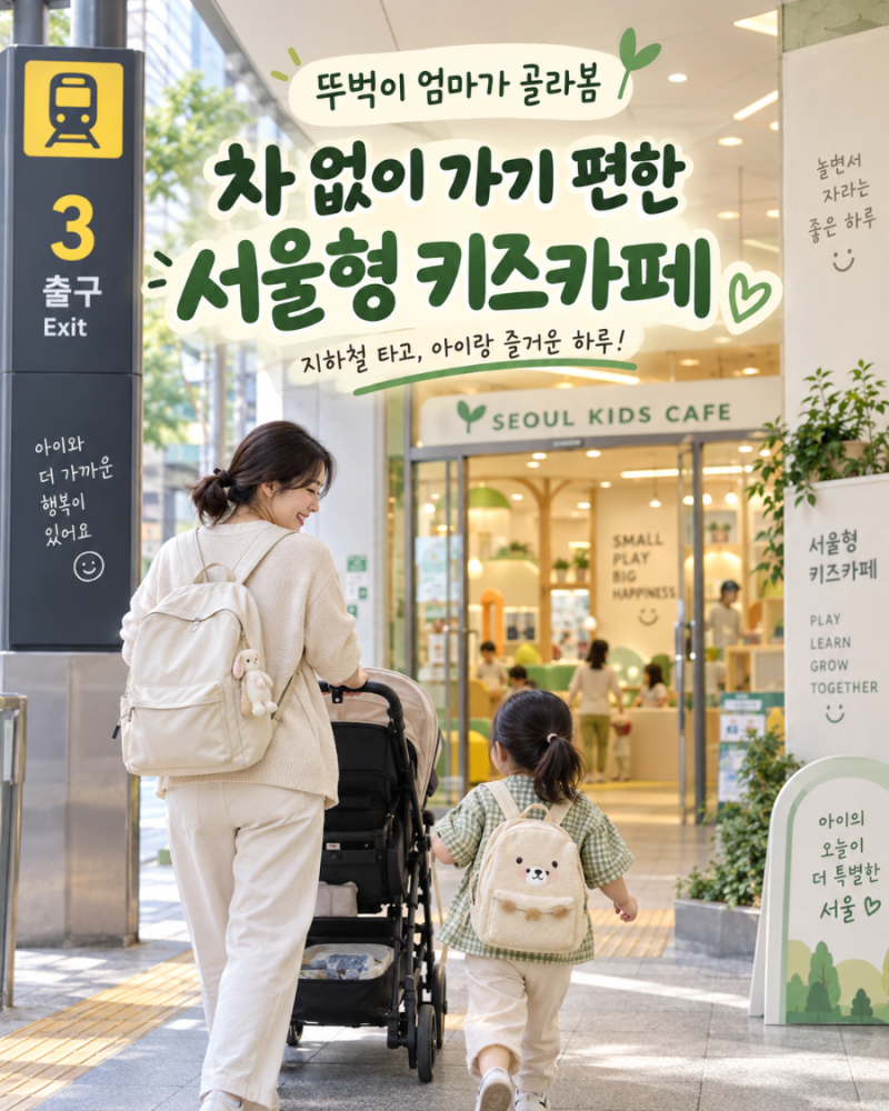 뚜벅이 엄마가 골라본 서울형 키즈카페 6곳｜역 거리, 엘베, 유모차까지