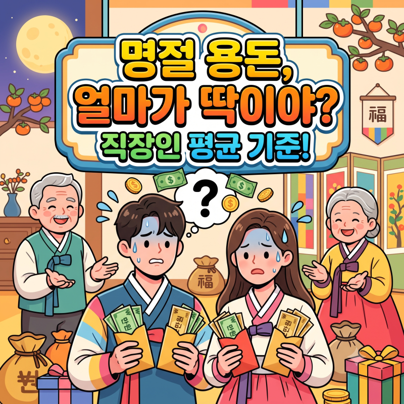 명절 용돈 얼마가 적당할까요? 직장인 평균 기준 총정리!
