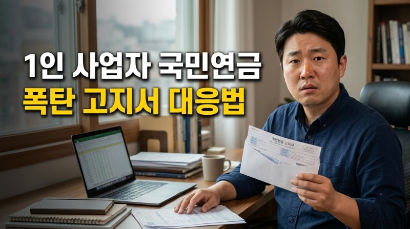 사업자 내자마자 국민연금 고지서 날아왔을 때 대처법 알고 계셨나요?