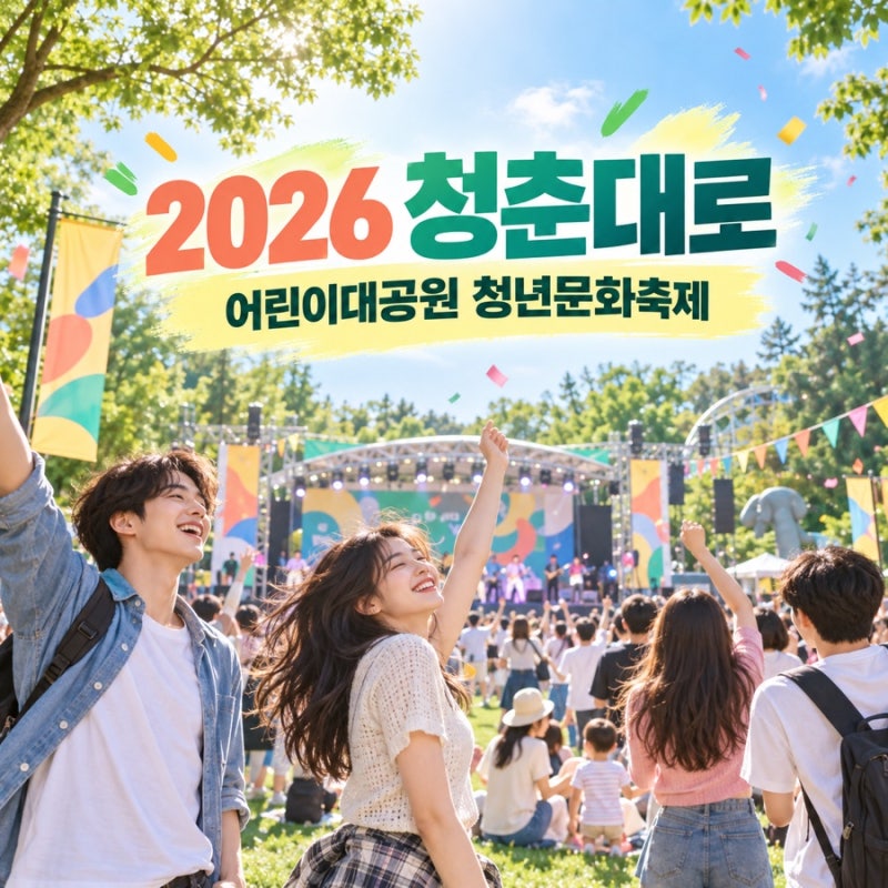 2026 청춘대로 어린이대공원 축제｜박재정 공연·체험 프로그램 총정리