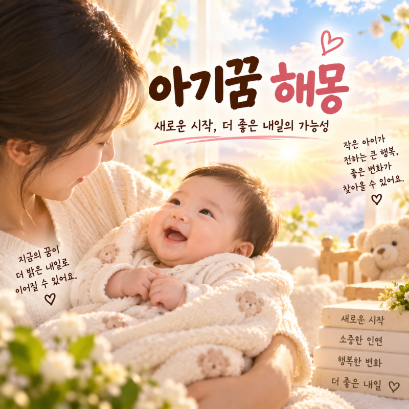 아기꿈 해몽, 아기를 안는 꿈부터 낳는 꿈까지 상황별 의미