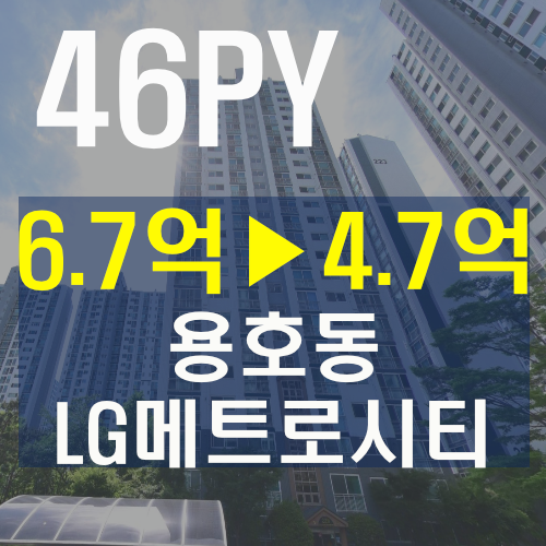 부산 남구 용호동 아파트 | LG메트로시티 46평형이 4억 대? 경매 완벽 입찰 가이드 분포초·중·....