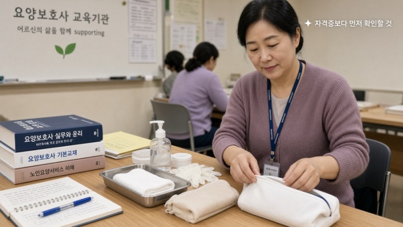 요양보호사 자격증, 학원부터 등록하면 손해입니다｜시작 전에 이것부터 확인하세요