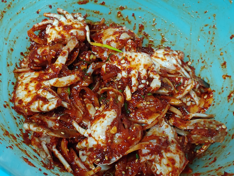 양념꽃게 손질된 냉동꽃게로 맛있는 양념 레시피 만드는법