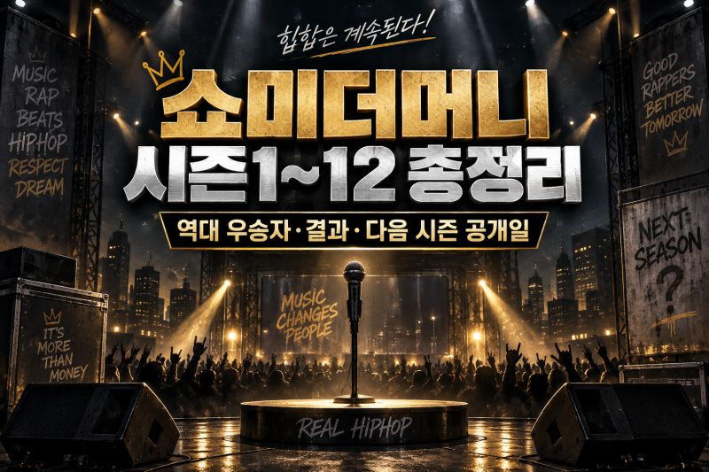 쇼미더머니 모든 시즌 우승자는 누구일까? 시즌1~12 결과와 다음 시즌 공개일 총정리
