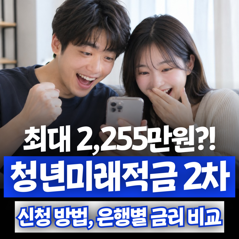 청년미래적금 2차 신청 총정리! 최대 2,255만원, 청년도약계좌 갈아타기까지