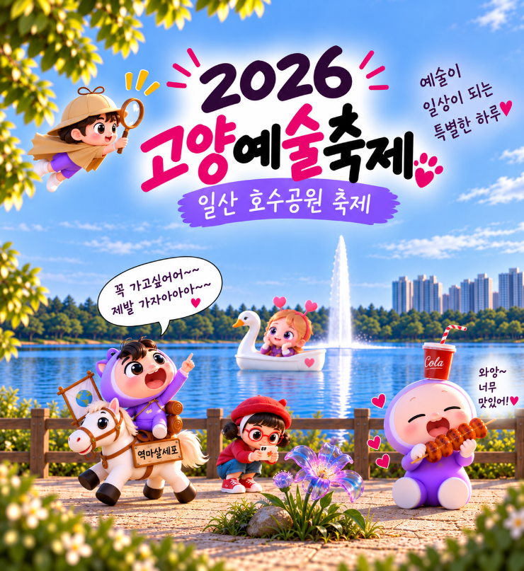 2026 고양호수예술축제 D-1! 날짜별 공연시간·신승훈 콘서트·1000대 드론쇼 일정