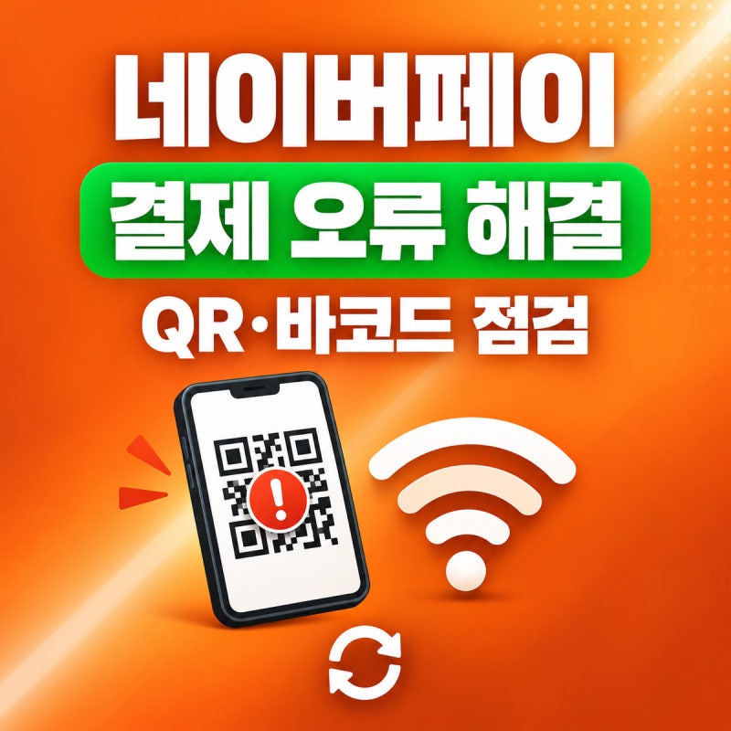 네이버페이 결제 안 될 때 해결 방법｜QR·바코드 오류부터 고객센터까지