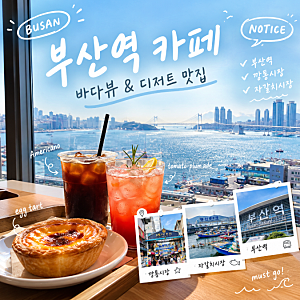 부산여행 필수코스 부산역근처 대형카페 NOTICE 내돈내산