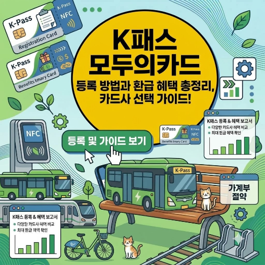 K패스 모두의카드 등록 방법! 반값 환급 혜택과 카드사 선택 팁