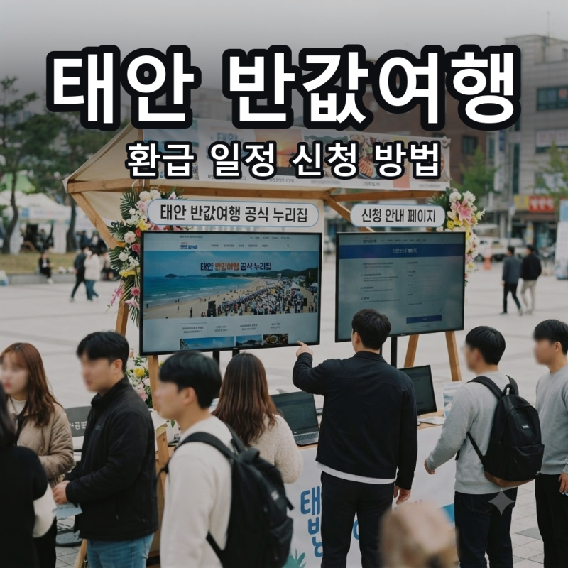태안 반값여행 환급 일정 신청 방법