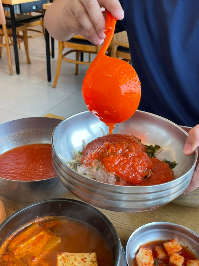 포항 아기랑 식당 물회 맛집 환여횟집 웨이팅 포장