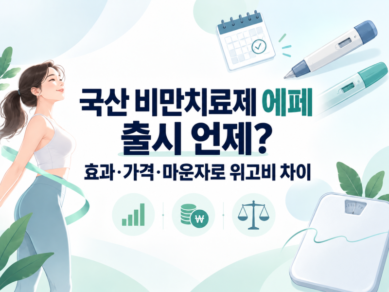 국산 비만치료제 에페 출시 언제? 효과·가격·마운자로 위고비 차이