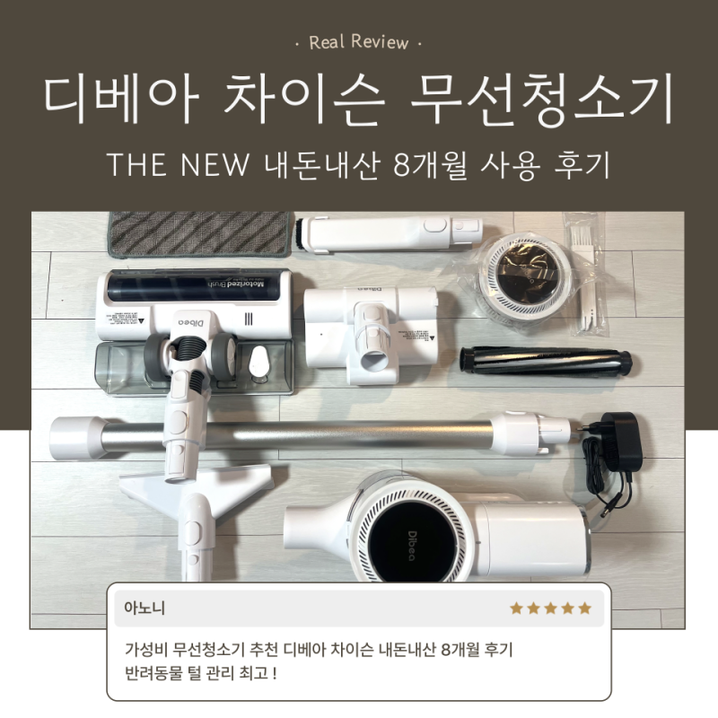 가성비 무선청소기 추천 디베아 차이슨 내돈내산 8개월 사용후기