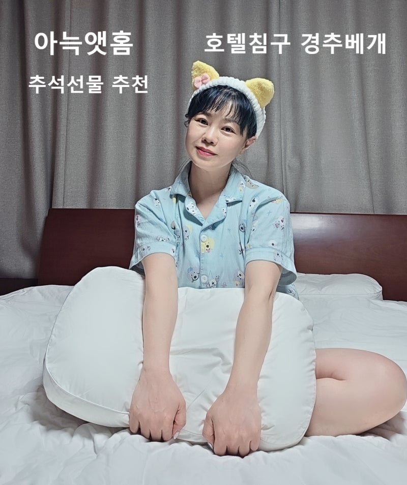 추석선물 추천 호텔침구 노홍철베개 승모근 고민 아늑앳홈 경추베개