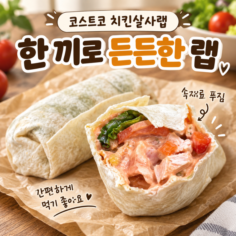 코스트코 치킨살사랩, 한끼로 든든한 메뉴 | 가격, 칼로리