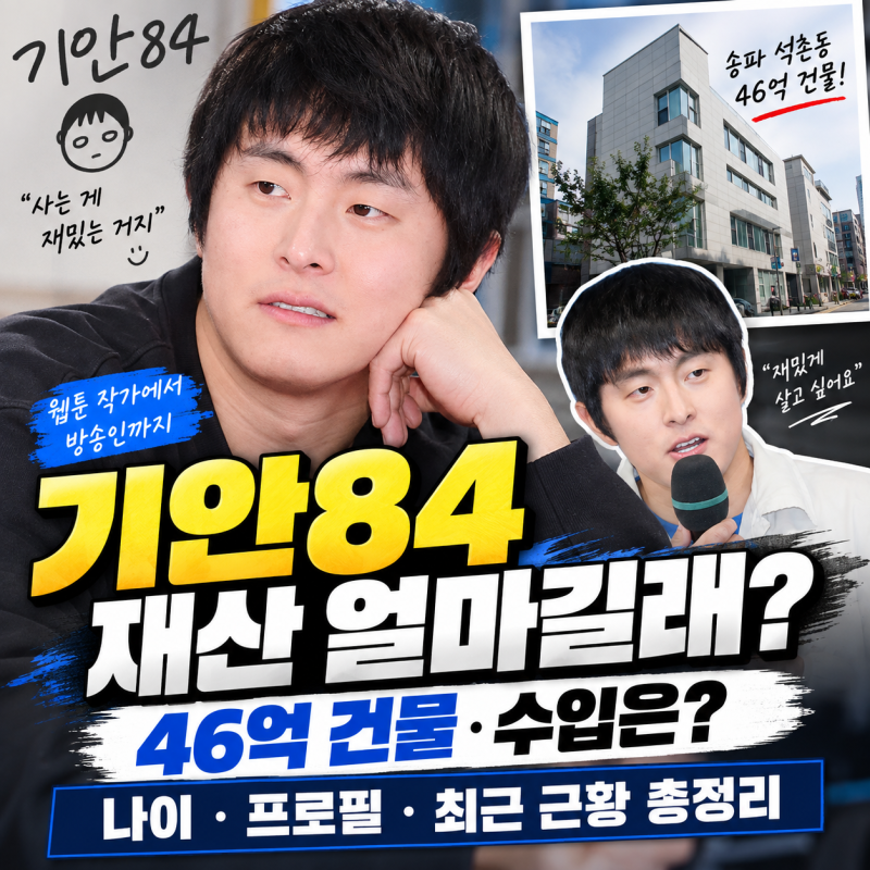 기안84 재산 얼마길래? 건물·수입 직접 언급…나이·프로필·최근 근황 총정리