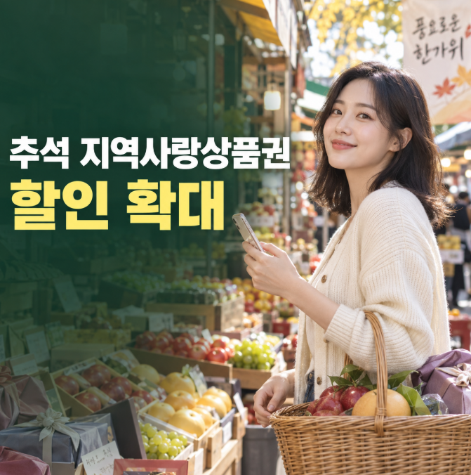 추석 장보기 전 꼭 확인, 지역사랑상품권 할인·구매한도 얼마나 늘어날까