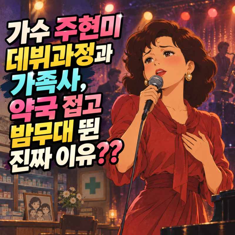 가수 주현미 데뷔과정과 가족사, 약국 접고 밤무대 뛴 진짜 이유??