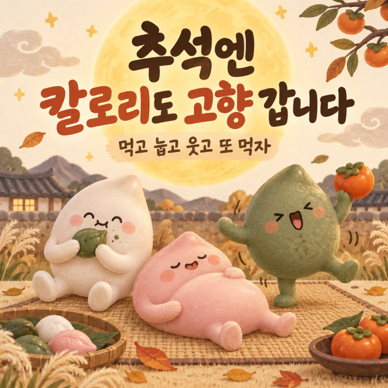 2026 추석 인사 이미지 무료 다운로드, 카톡으로 보내기 좋은 웃긴 MZ 짤