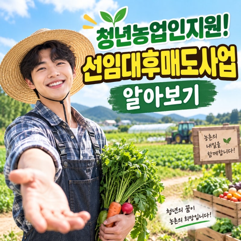 청년농업인 지원! 선임대후매도 농지 매매에 대해 알아보자