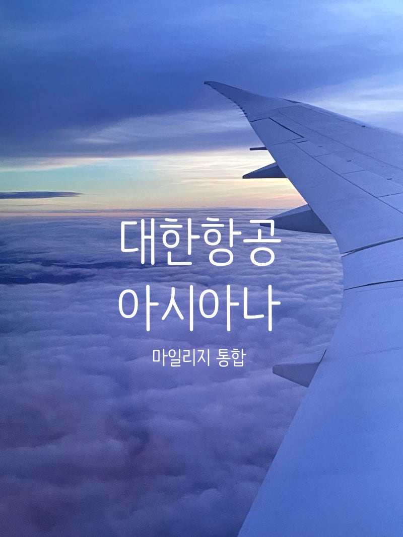 대한항공 아시아나 마일리지 통합 비율 전환 신청 사용 팁 총정리