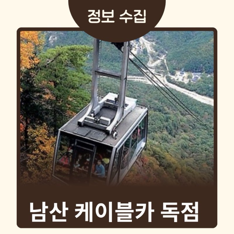 남산케이블카는 왜 아직도 한 가문 소유일까?