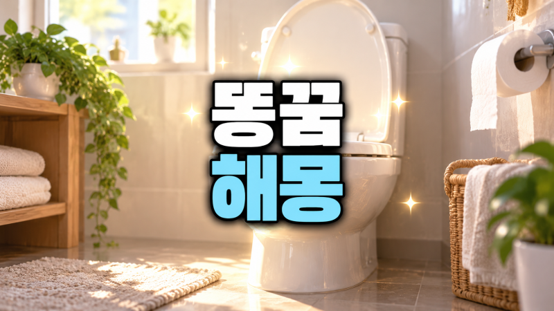 똥꿈, 똥싸는꿈 30가지 상황별 꿈해몽 로또 재물운 의미 해석
