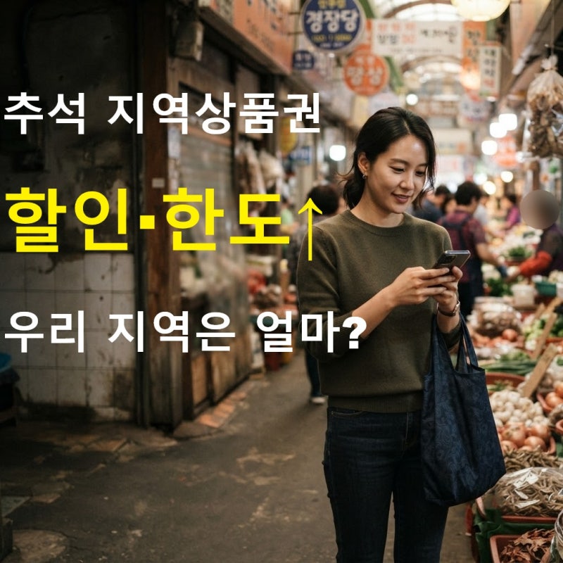 "추석 전에 꼭 확인하세요" 지역사랑상품권 할인율·구매한도 늘어난다, 우리 지역은 얼마?