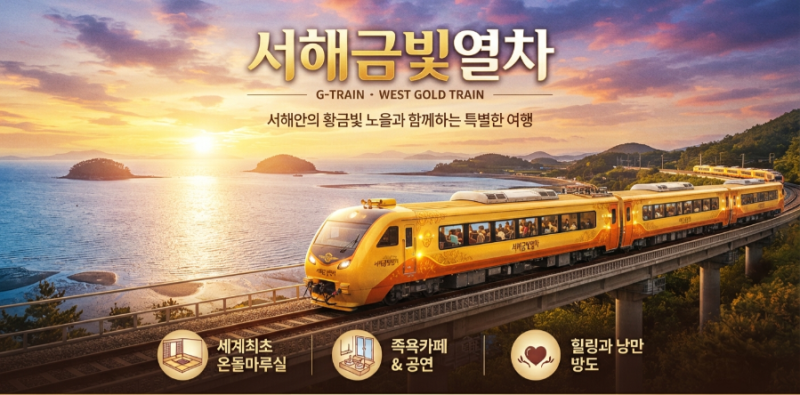 누워서 갈 수 있는 서해금빛열차 노선, 온돌 마루실, 가격, 예약 방법 총정리