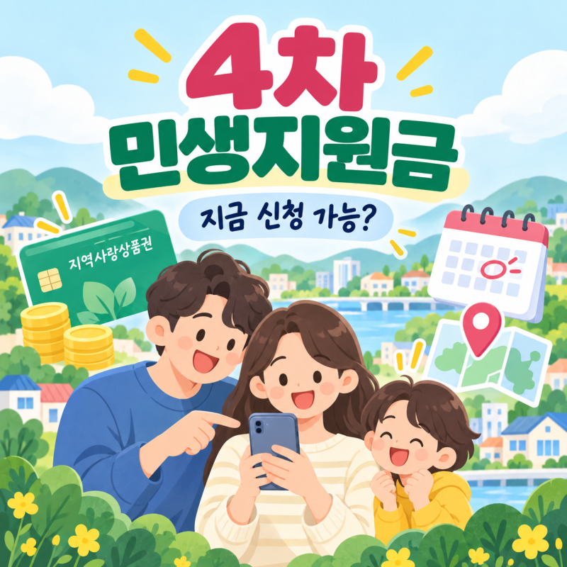 4차 민생지원금 최대 50만원? 지금 신청 가능한 지역은 따로 있습니다