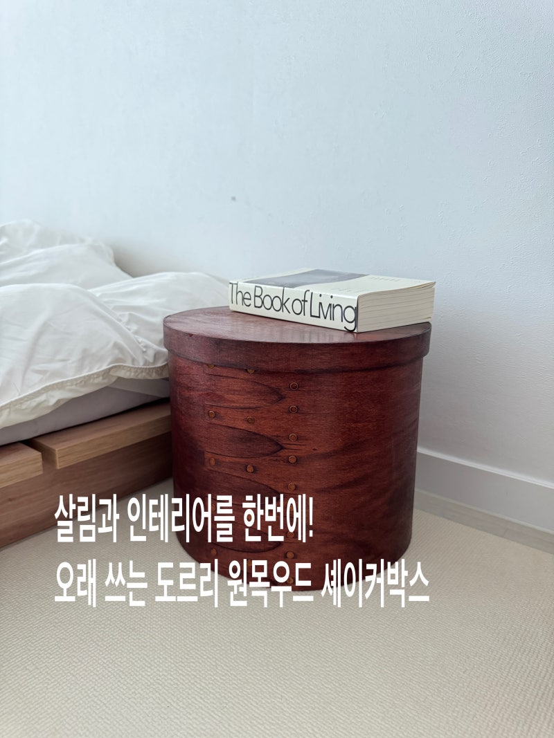 도르리 원목우드 셰이커박스 수납함 추천 감성 오브제와 넉넉한 수납을 모두 잡은 쉐이커박....