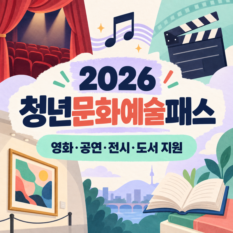 청년문화예술패스 추가 발급 2006·2007년생 20만원 영화 도서 신청 방법