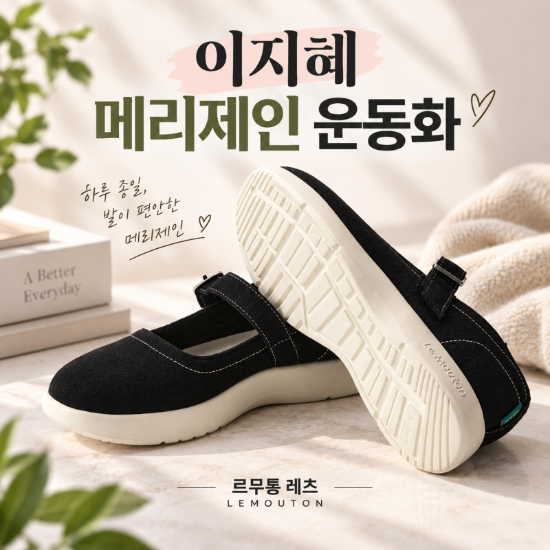 이지혜 운동화 뭐길래? 르무통 레츠 메리제인 발 편한 신발