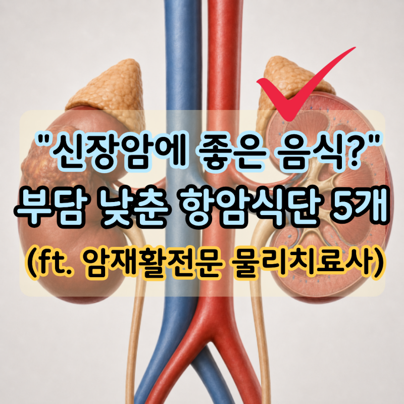 "신장암에 좋은 음식 5가지" 부담을 낮춘 신장에 좋은 음식 조리법 (ft. 암재활전문 물리치료....