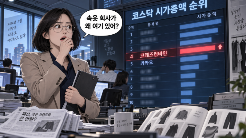 코데즈컴바인 주가 560% 폭등｜속옷 회사가 카카오를 위협한 이유