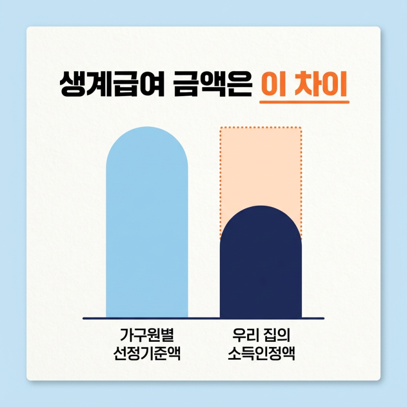 2026 생계급여 금액 1인 82만 556원, 생계급여 공제 빼고 내 몫 계산하기