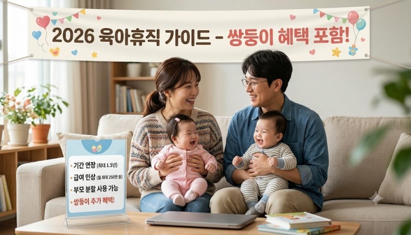 2026년 최신 육아휴직급여 완벽정리 (ft.쌍둥이)