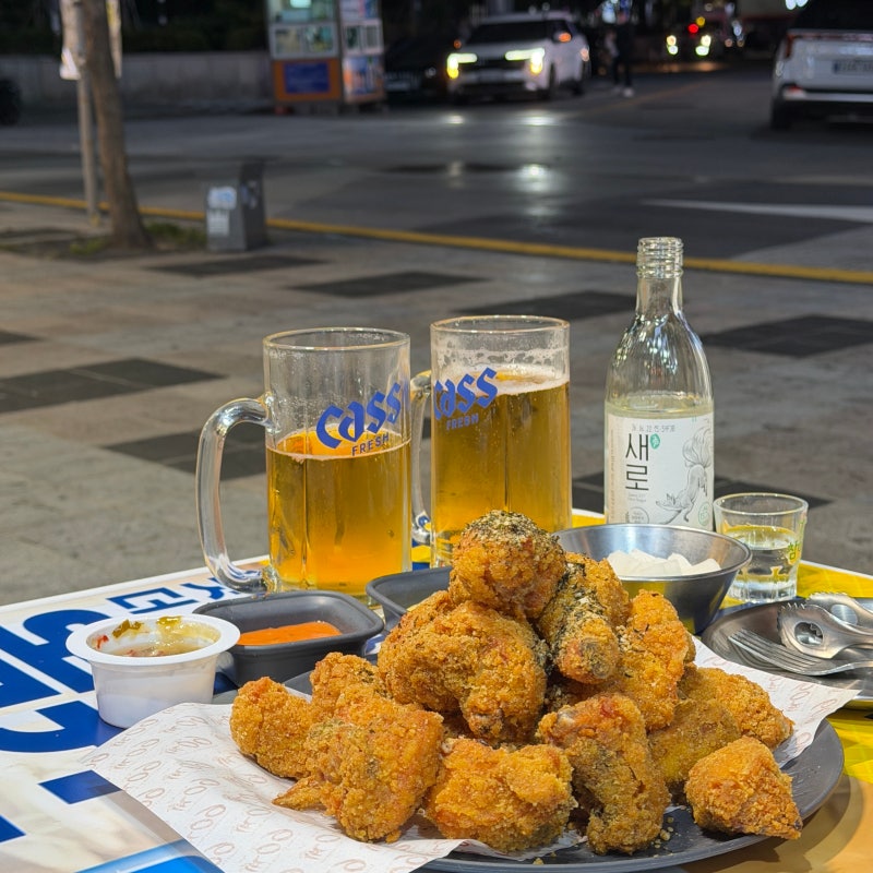 부산 범일동 야장 술집, 낮술도 가능한 60계 치킨에서 치맥 때리기