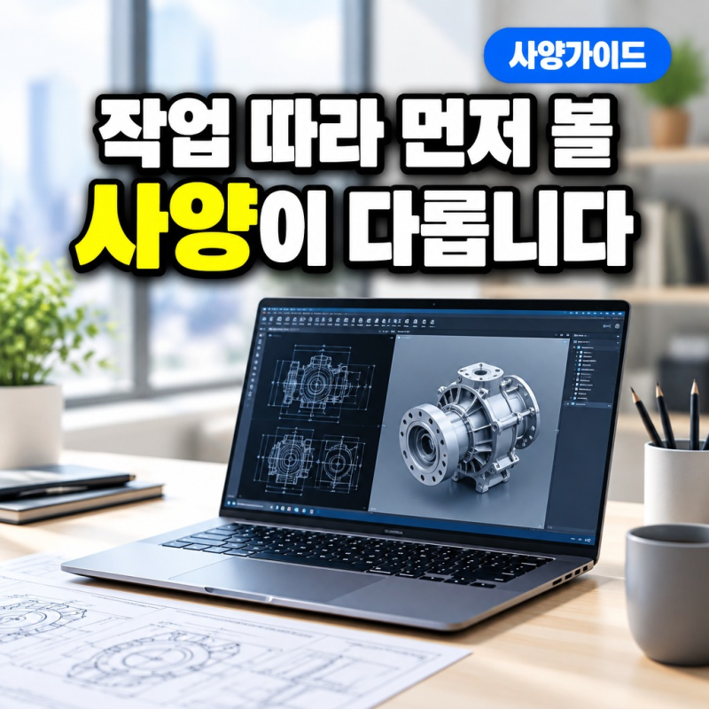 고사양 노트북 대여 CPU와 GPU 중 무엇을 먼저 볼까요
