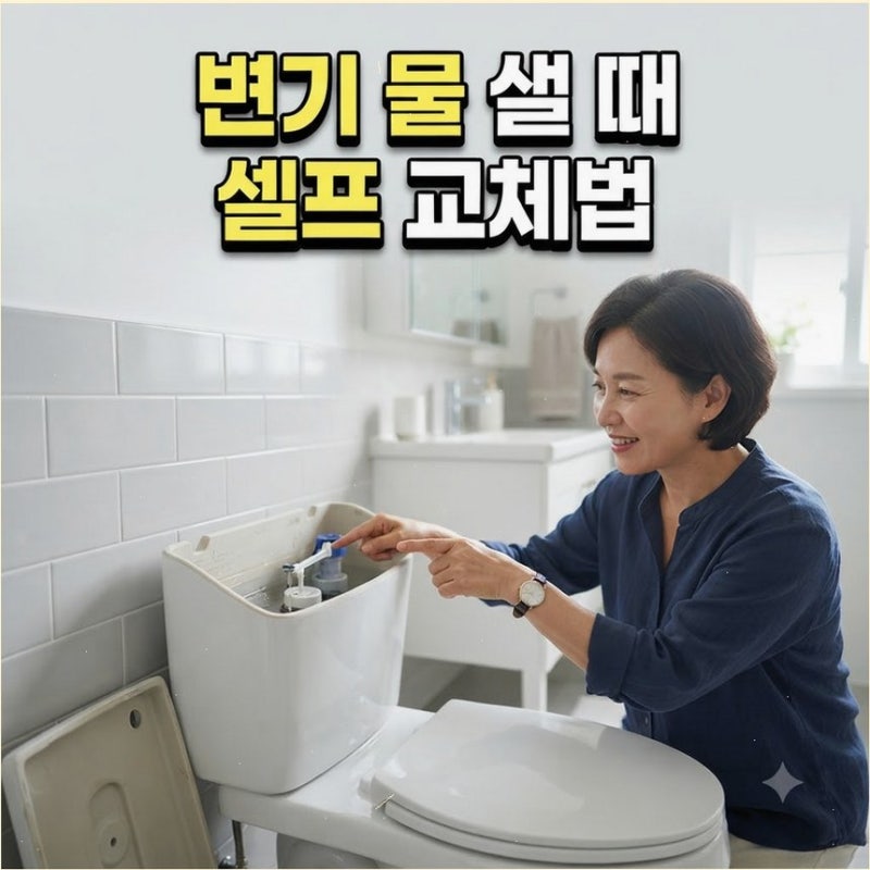 변기 물 계속 샐 때 원인과 셀프 교체법 식용색소 몇 방울로 미세 누수 빠르게 잡으세요