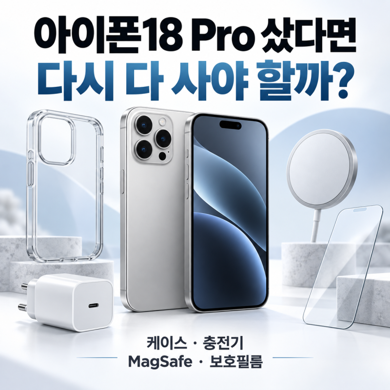 아이폰18 샀다면 이것부터｜기존 케이스·충전기·맥세이프 그대로 쓸 수 있을까?