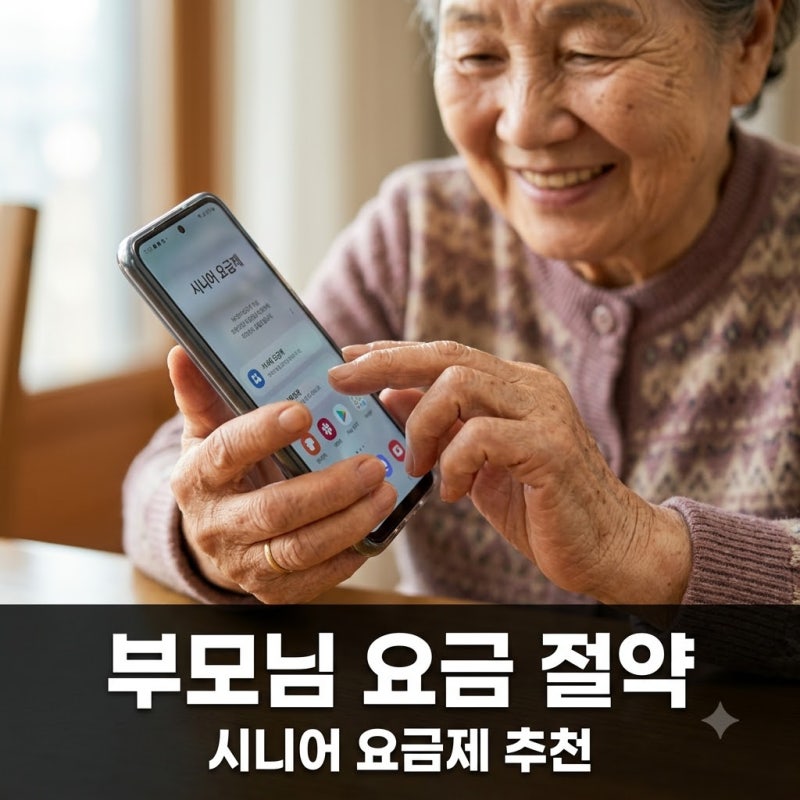 부모님 휴대폰 요금 절약하는 방법 시니어 요금제 알뜰폰 추천