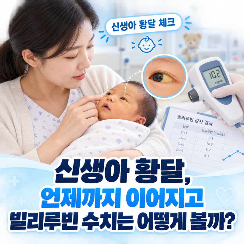 신생아 황달, 언제까지 이어지고 빌리루빈 수치는 어떻게 볼까?