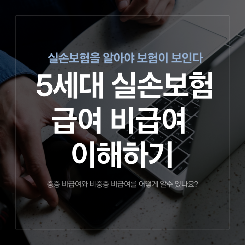 5세대 실손보험 중증비급여, 비중증 비급여 어떻게 알수 있지?