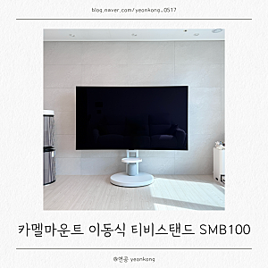 카멜마운트 이동식 티비거치대 후기, SMB100 대형 티비스탠드