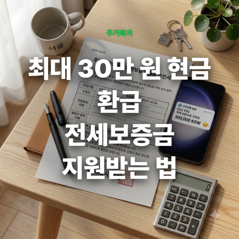 2026 청년 전세보증금 반환보증료 지원 조건과 지자체 30만 원 환급법