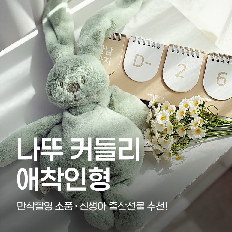 [만삭사진] N번째 셀프 만삭촬영 감성소품 추천! 나뚜 커들리 애착인형 비건인형