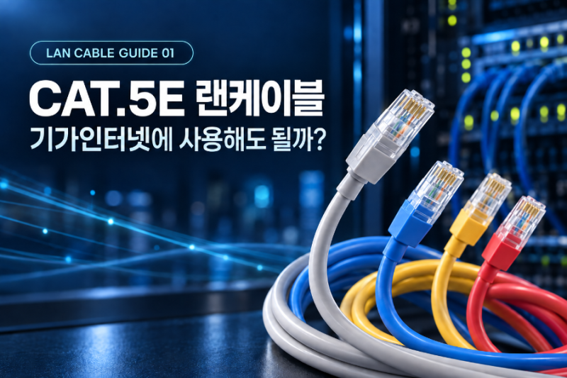 CAT.5E 랜케이블, 기가인터넷에 써도 될까? 사무실·기업용 선택법