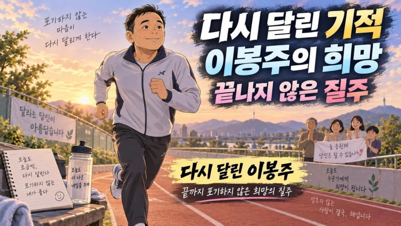 이봉주 다시 달린 감동의 기록, 7년 투병 끝 하프마라톤 완주가 전한 희망